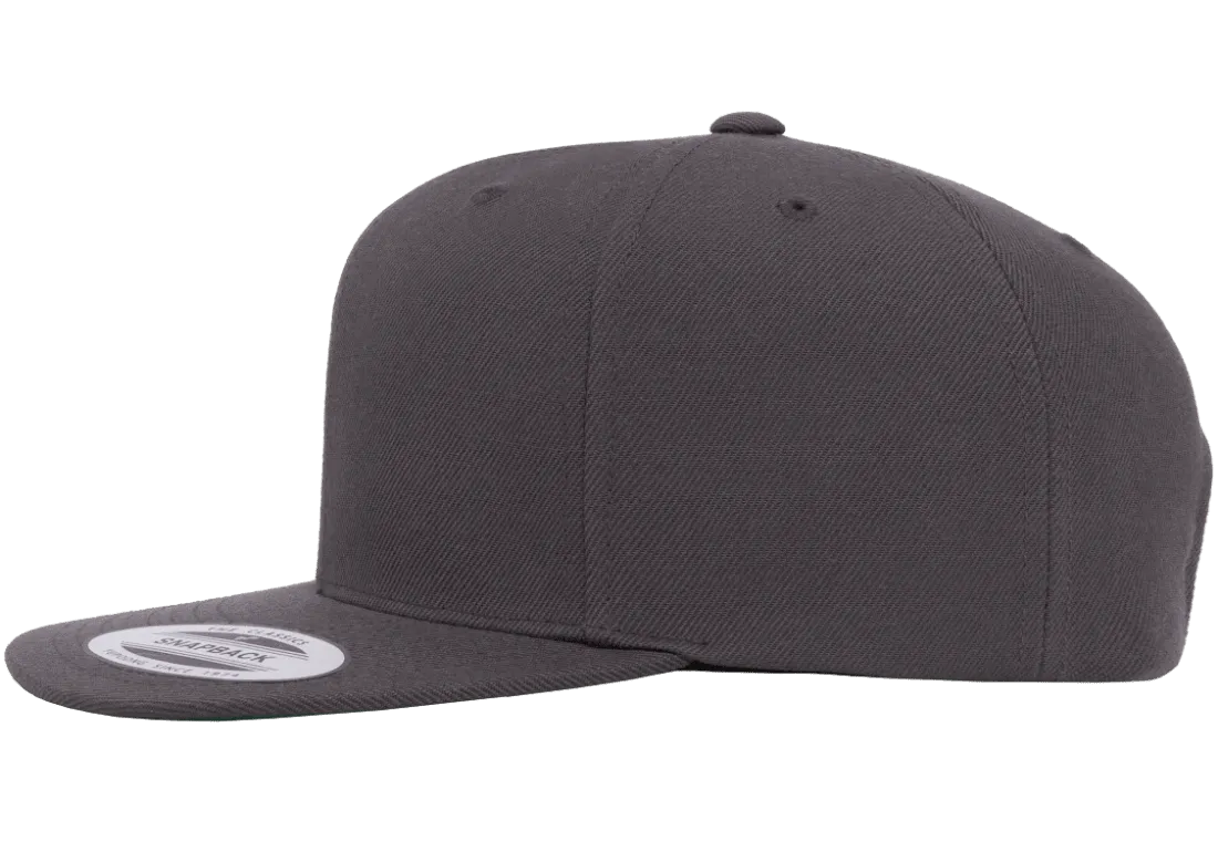 Classics Blank Snapback Cap Dark Grey