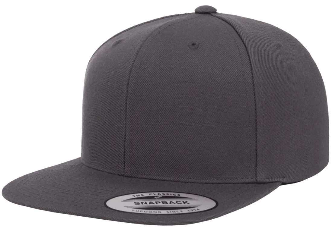 Classics Blank Snapback Cap Dark Grey