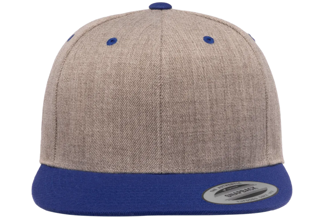 Classics Blank Snapback Cap Heather/Royal