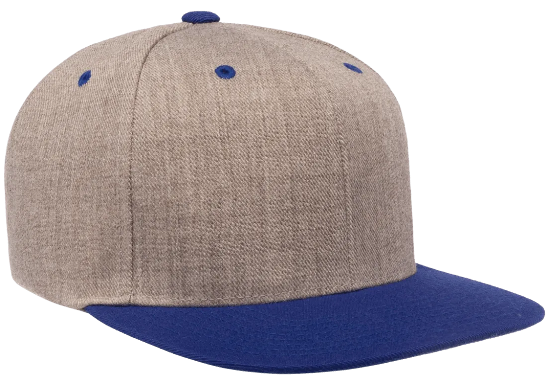 Classics Blank Snapback Cap Heather/Royal