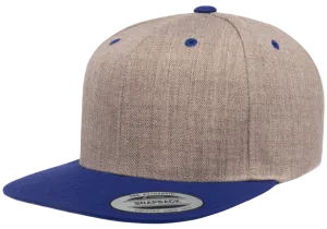 Classics Blank Snapback Cap Heather/Royal