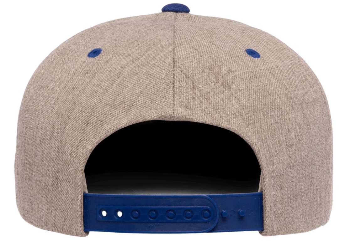Classics Blank Snapback Cap Heather/Royal