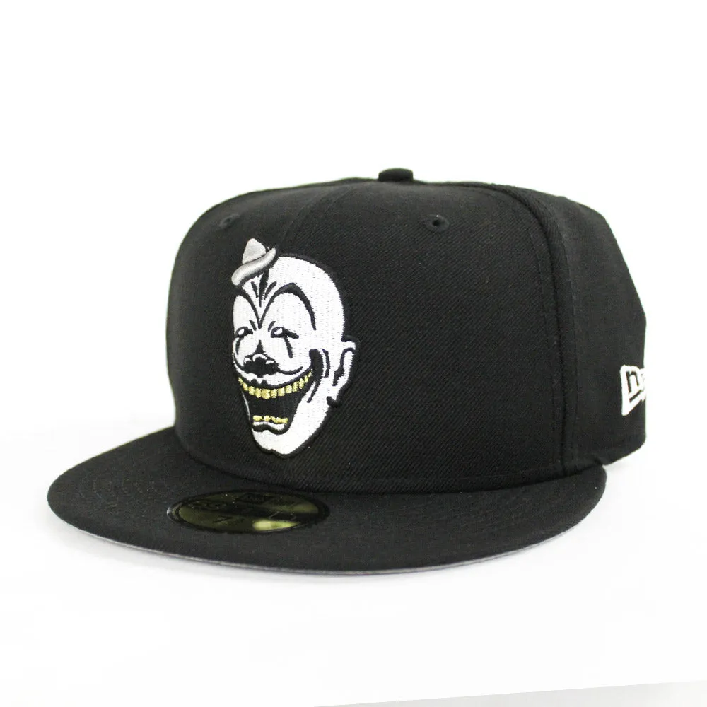 Clown Face New Era 59fifty Fitted Hat (Black M Gold Gray Under Brim)