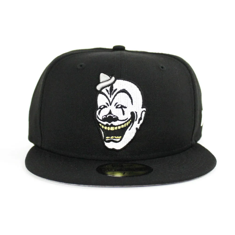 Clown Face New Era 59fifty Fitted Hat (Black M Gold Gray Under Brim)