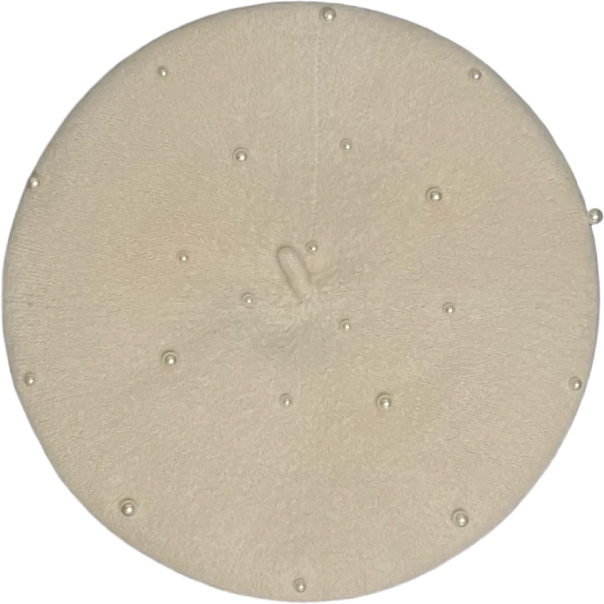 Cream Pearl Beret