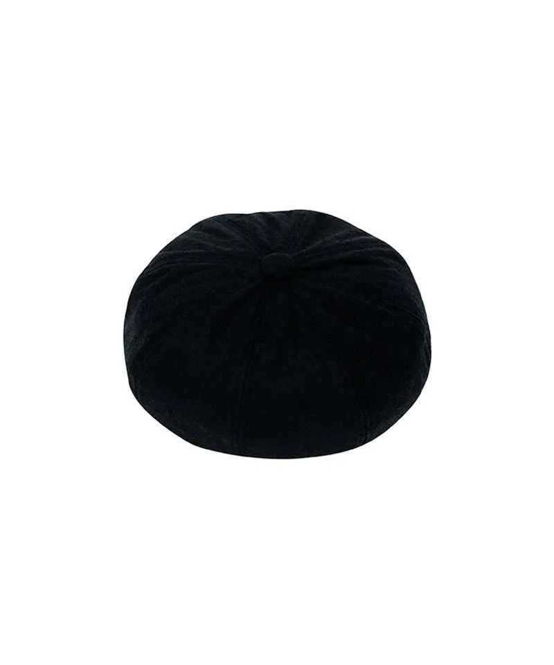 CREVE NINE: Leather Rope Marine Cap - Black
