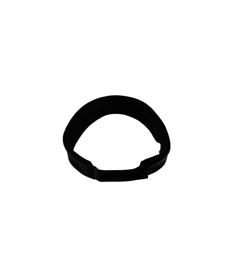 CREVE NINE: Velvet Chain Visor - Black