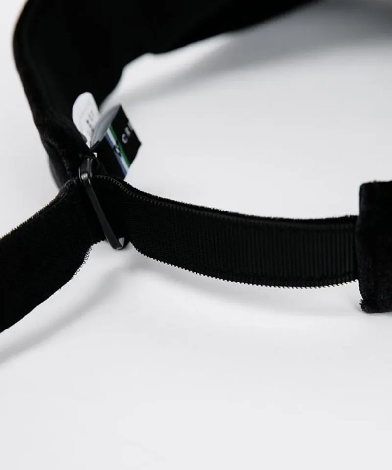 CREVE NINE: Velvet Chain Visor - Black