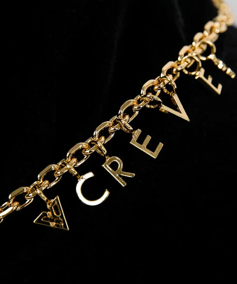 CREVE NINE: Velvet Chain Visor - Black
