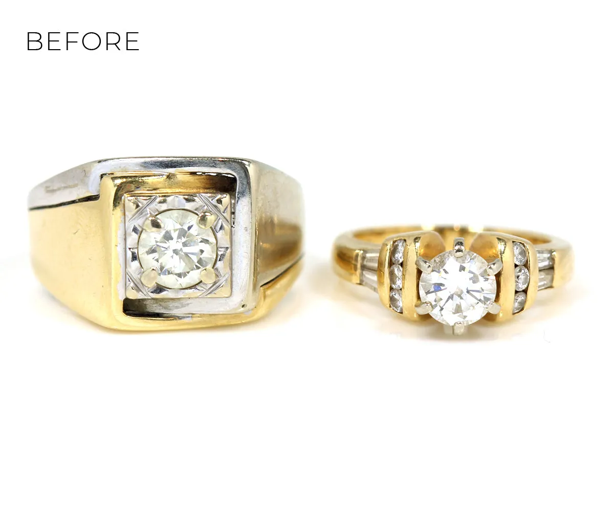 Cushion Double Halo Wedding Ring Redesign