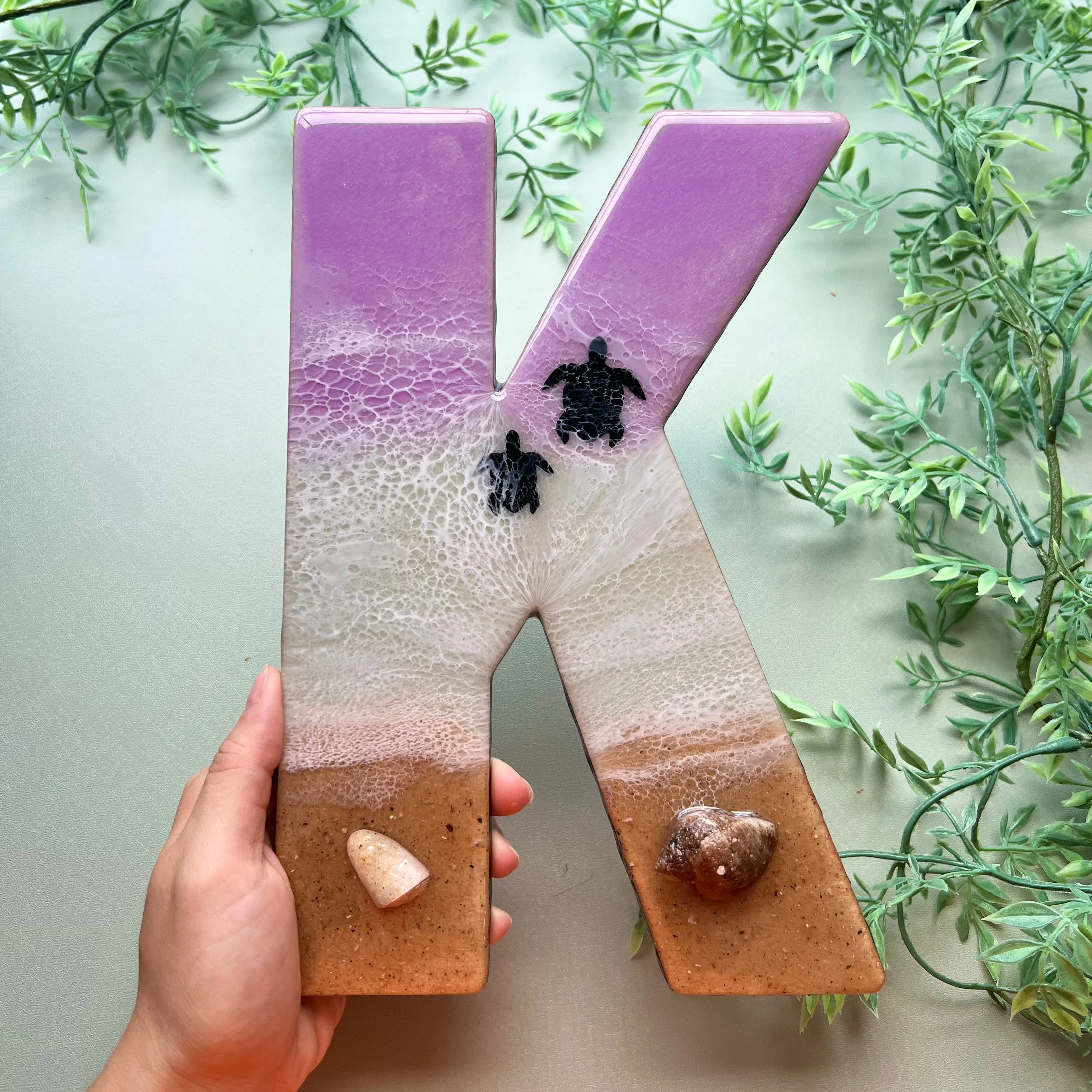 Custom Beach Design Letters - Made to Order