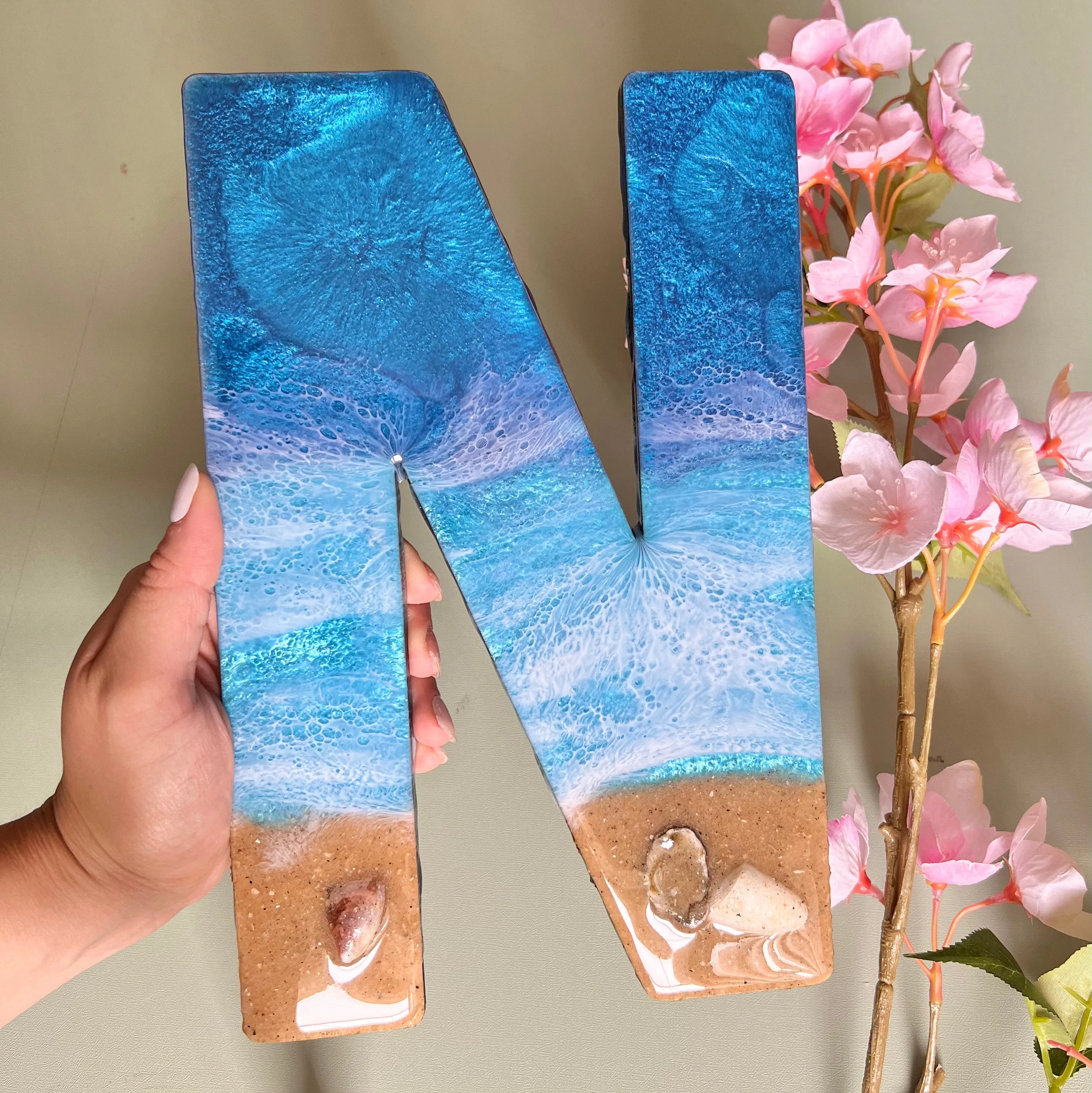Custom Beach Design Letters - Made to Order