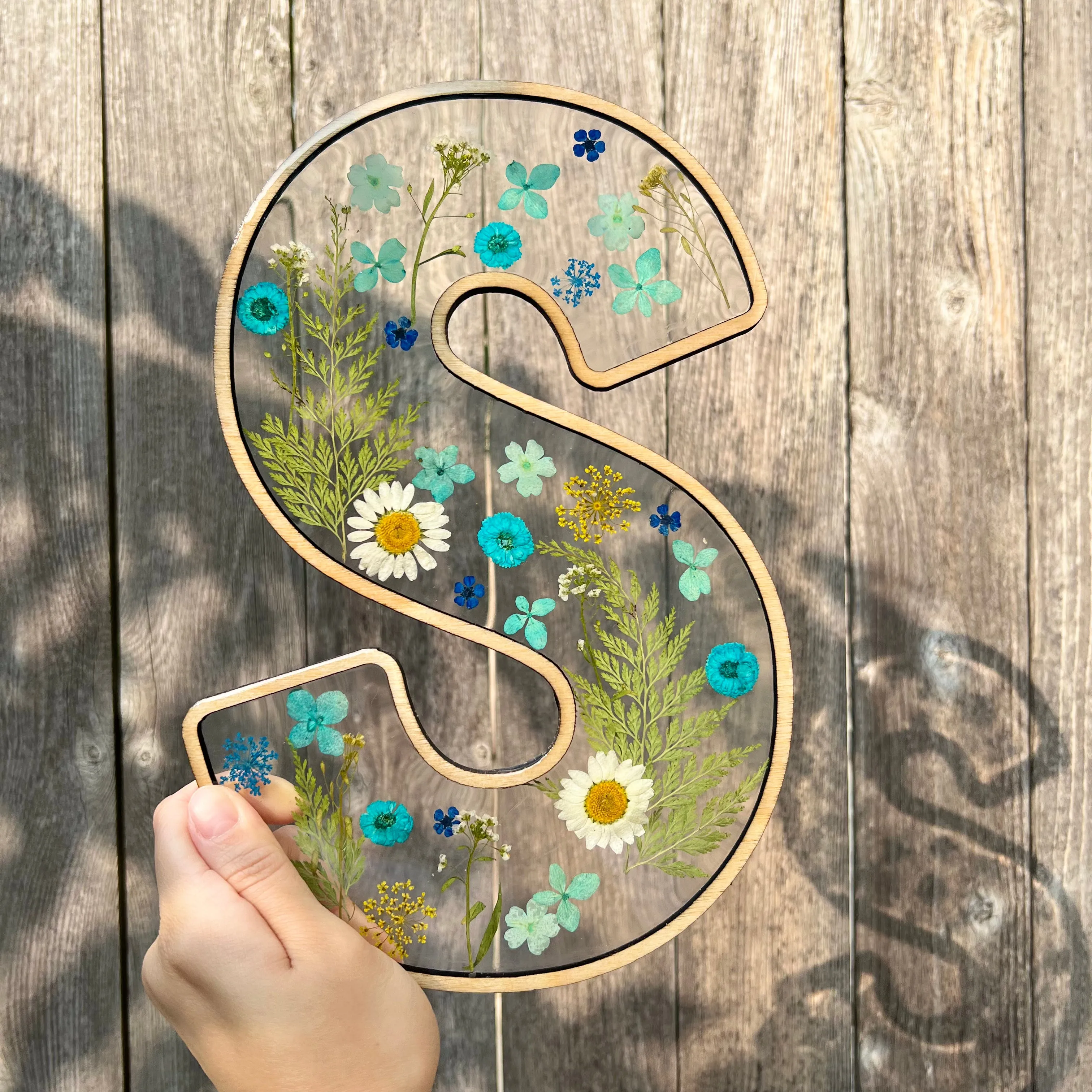 Custom Pressed Flower Letters - Made to Order