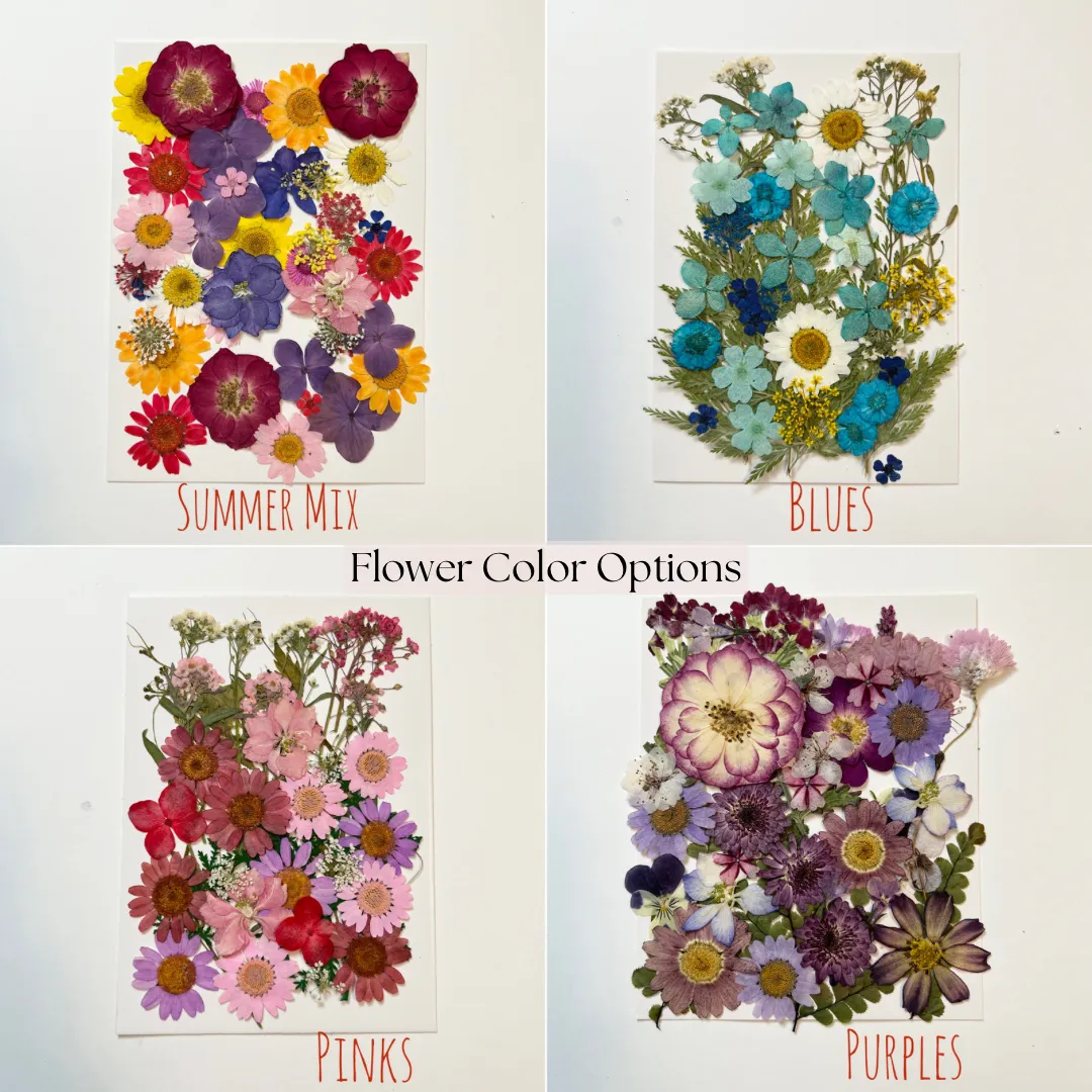 Custom Pressed Flower Letters - Made to Order
