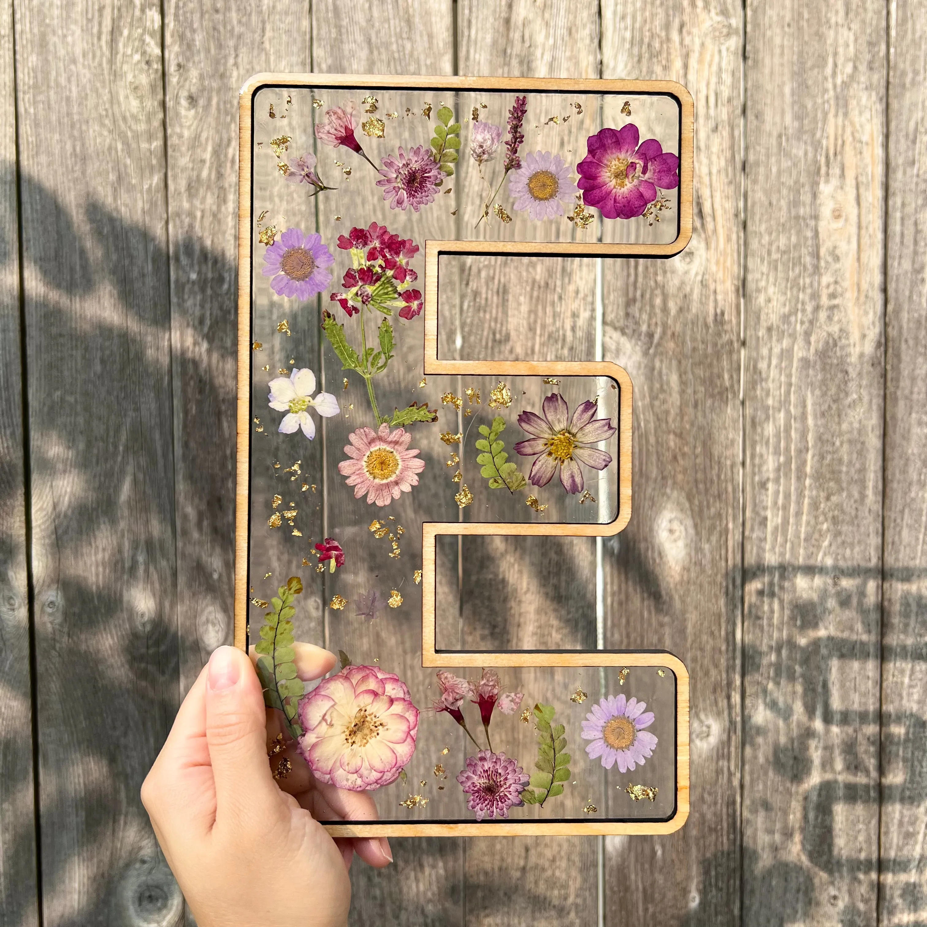 Custom Pressed Flower Letters - Made to Order