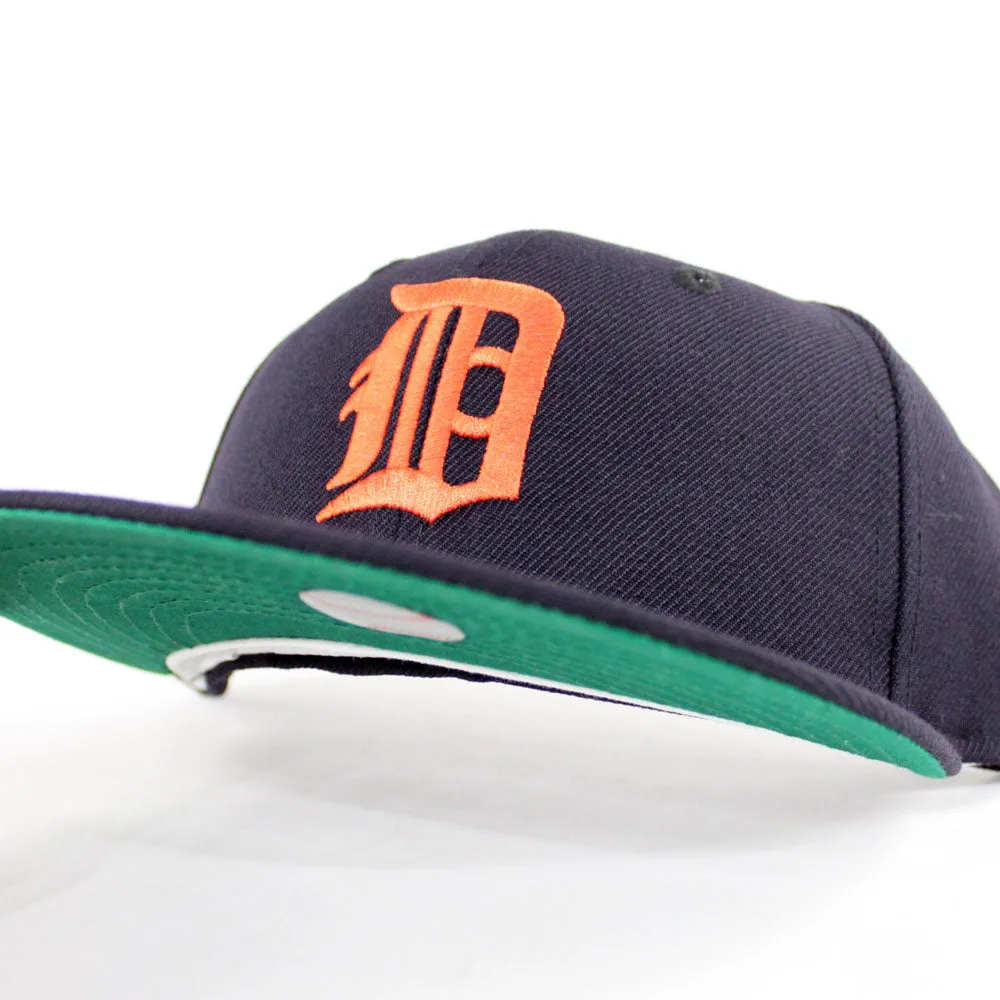 Detroit Tigers 1934 World Series New Era 59Fifty Fitted Hat (Orange Navy Green Under Brim)