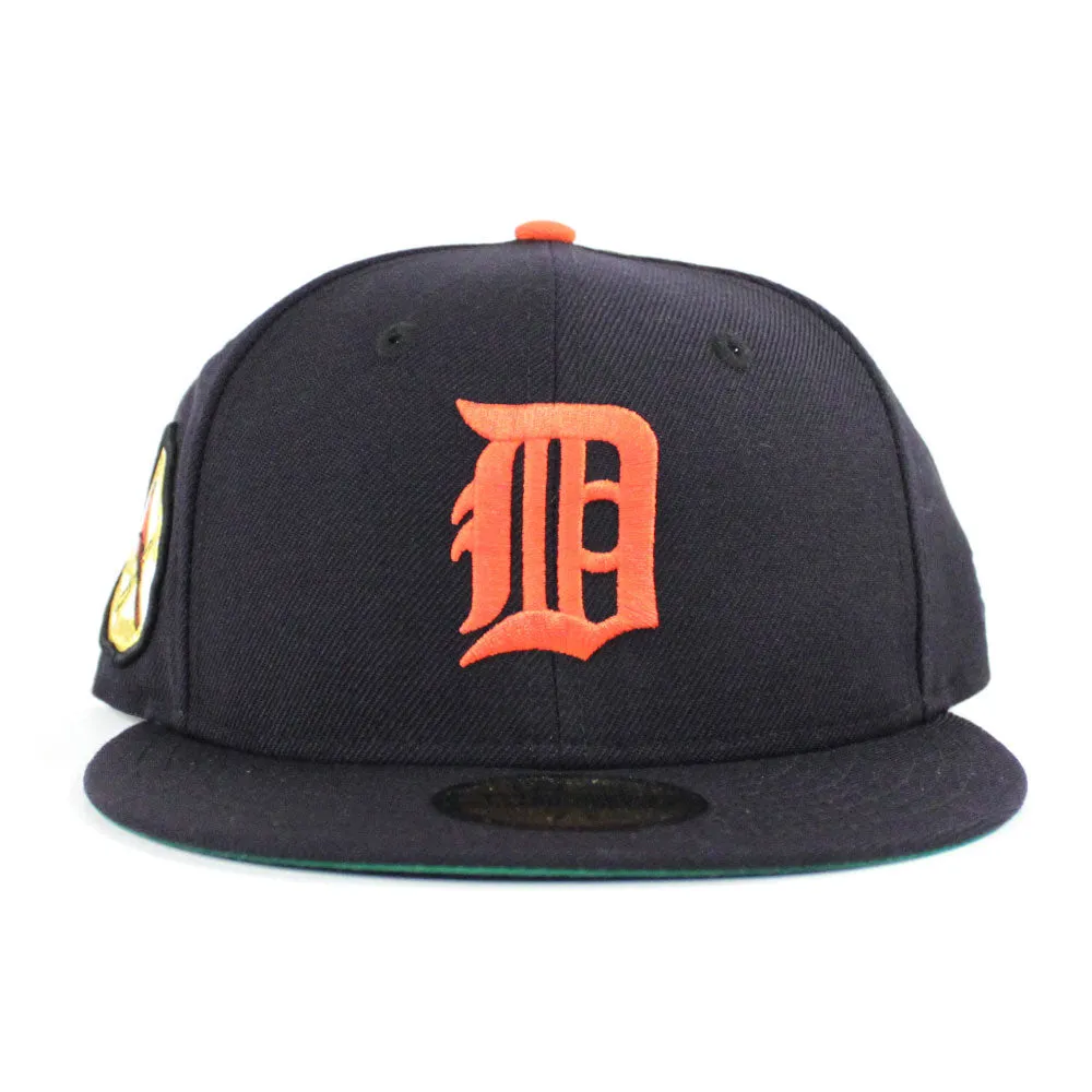 Detroit Tigers 1934 World Series New Era 59Fifty Fitted Hat (Orange Navy Green Under Brim)