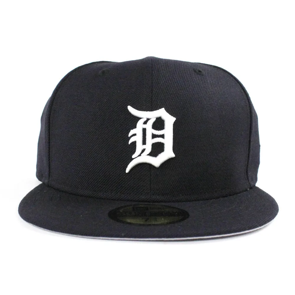 Detroit Tigers New Era 59Fifty Fitted Hat (Navy Gray Under Brim)