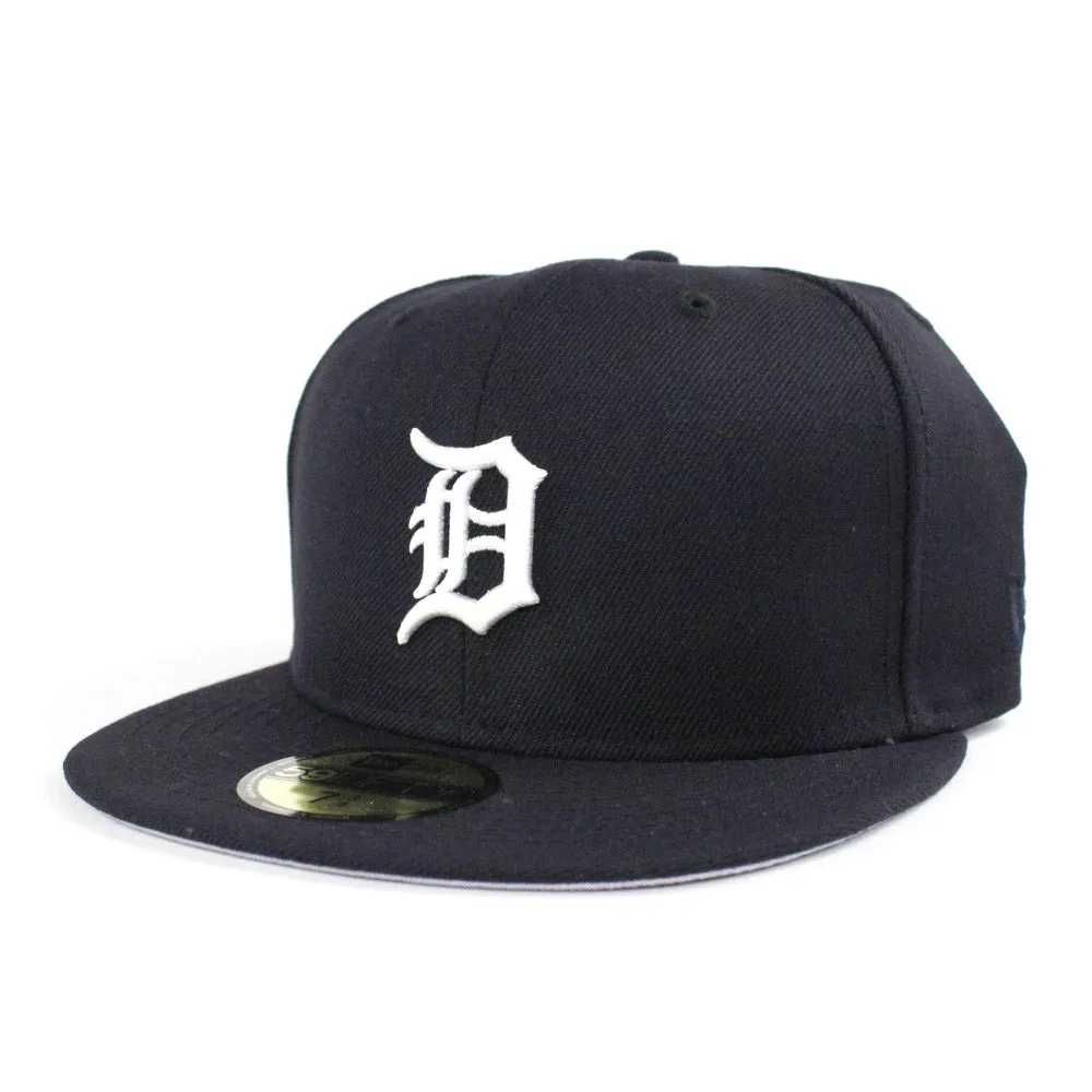 Detroit Tigers New Era 59Fifty Fitted Hat (Navy Gray Under Brim)
