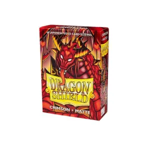 Dragon Shield Matte Japanese Size- Crimson (60)