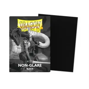 Dragon Shield Matte NonGlare Sleeves Standard Size- Black V2 (100)