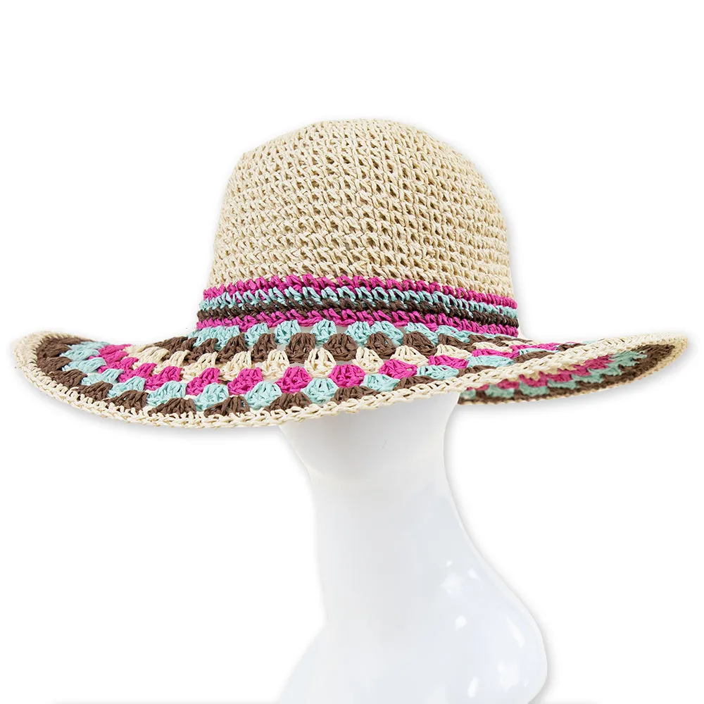 Dunnet Hand Crochet Straw Hat