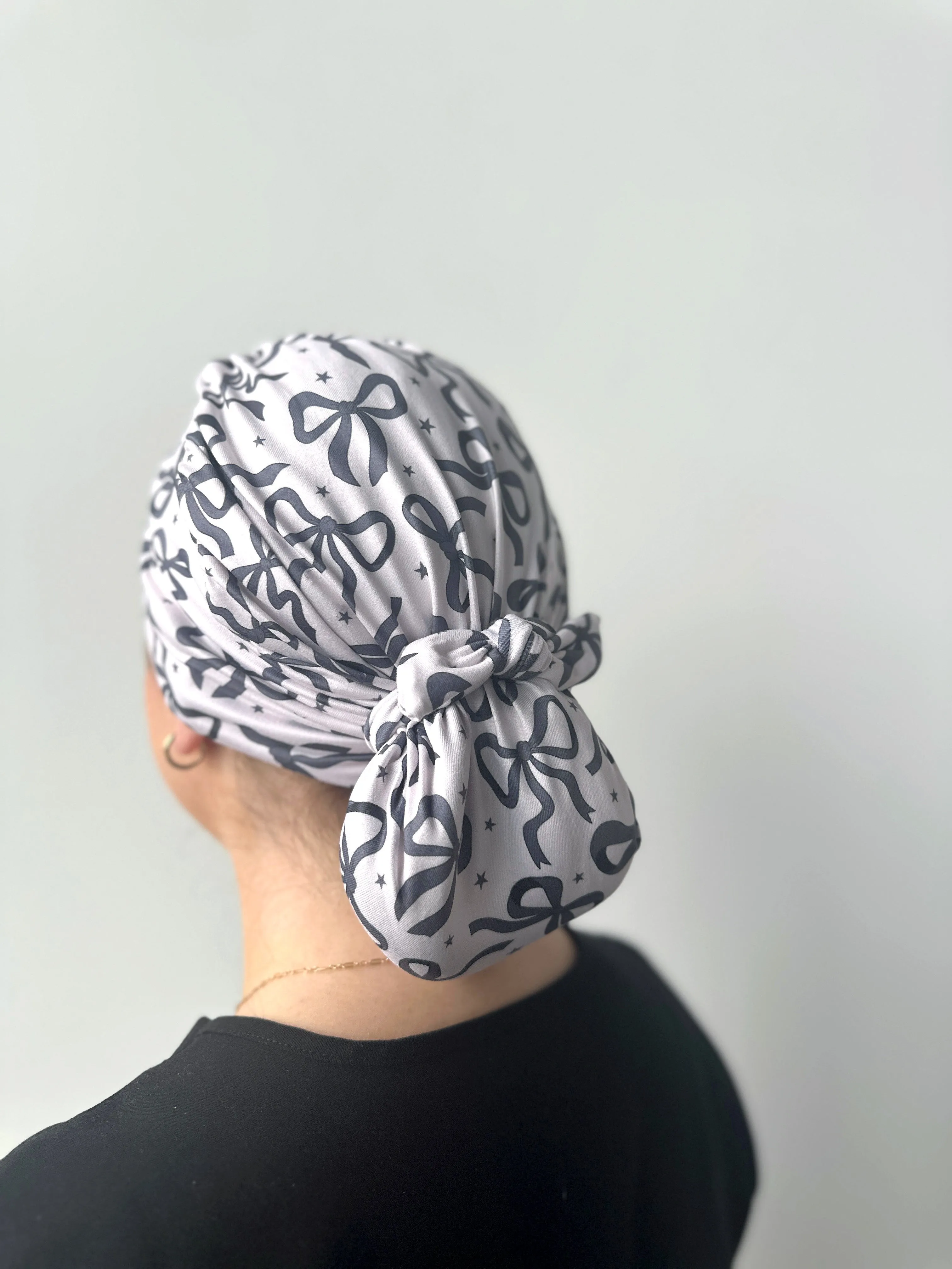 DuoStyle Scrub Hat - Black Bows