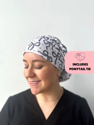 DuoStyle Scrub Hat - Black Bows