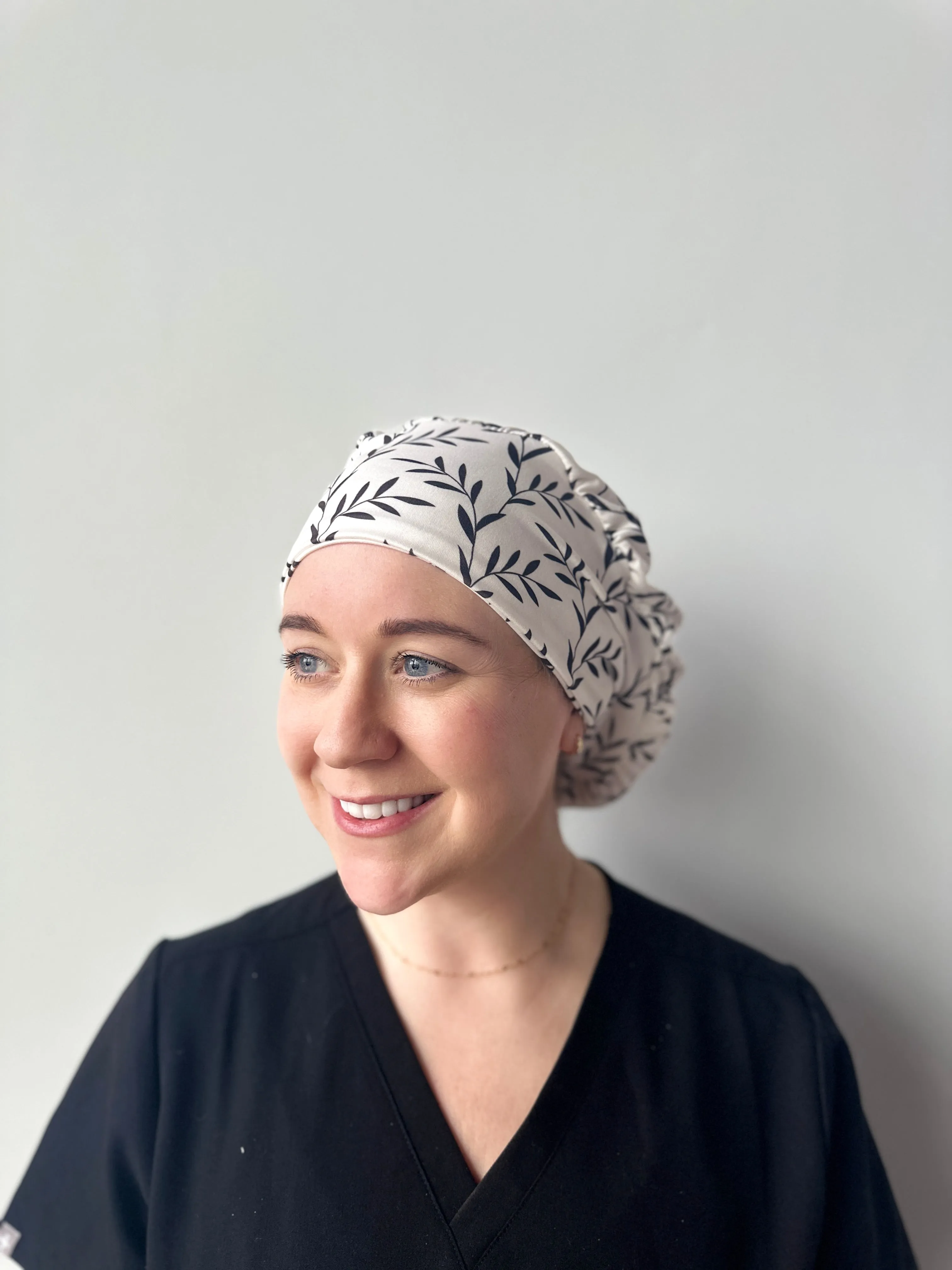 DuoStyle Scrub Hat - Black Twigs