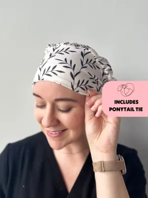 DuoStyle Scrub Hat - Black Twigs