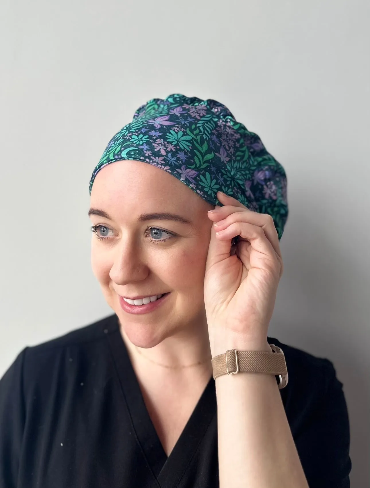 DuoStyle Scrub Hat - Fairy Garden