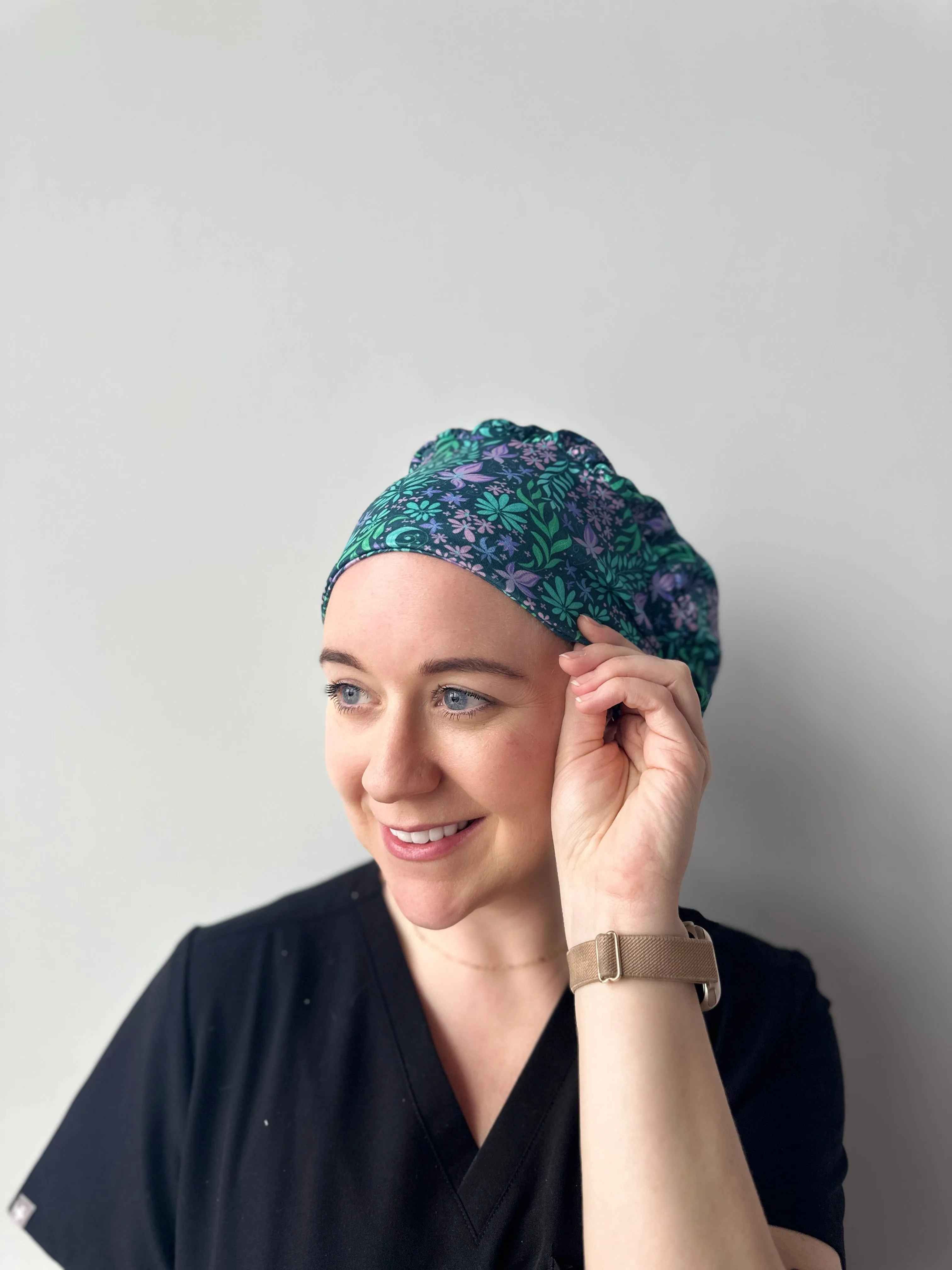 DuoStyle Scrub Hat - Fairy Garden