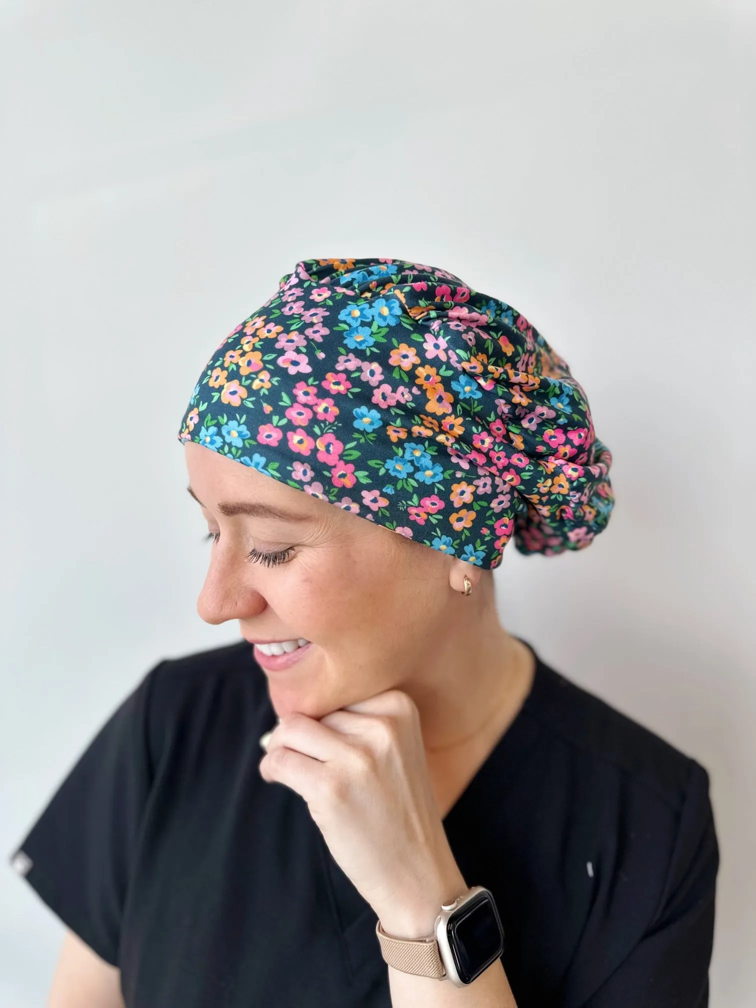 DuoStyle Scrub Hat - Garden Floral