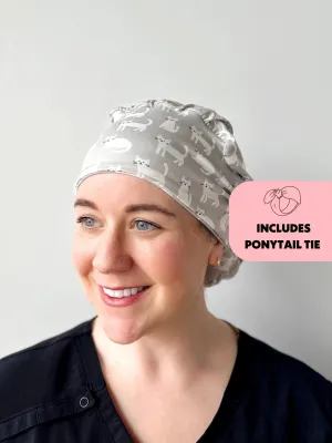 DuoStyle Scrub Hat - Grey Cats