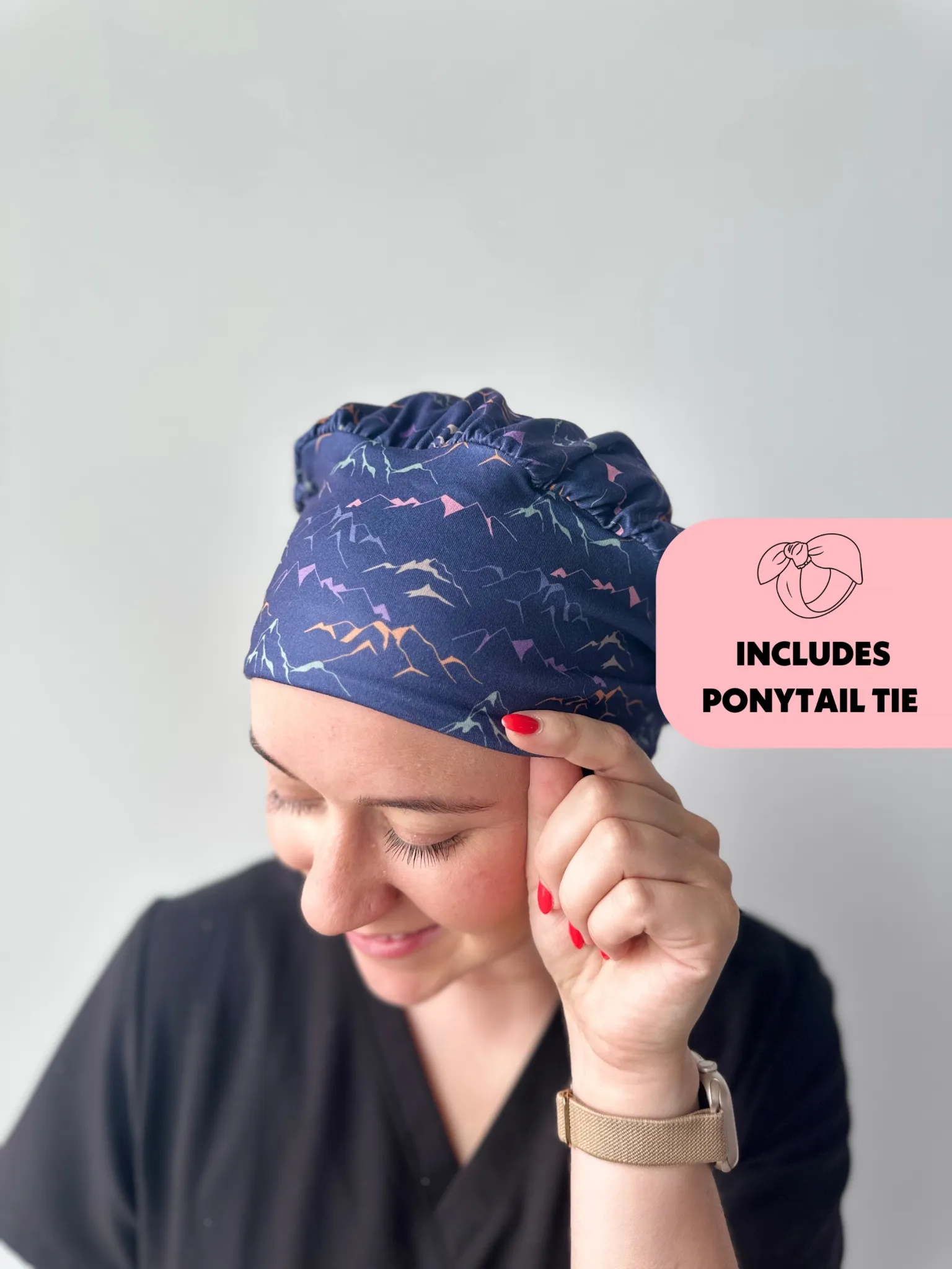 DuoStyle Scrub Hat - Mountains