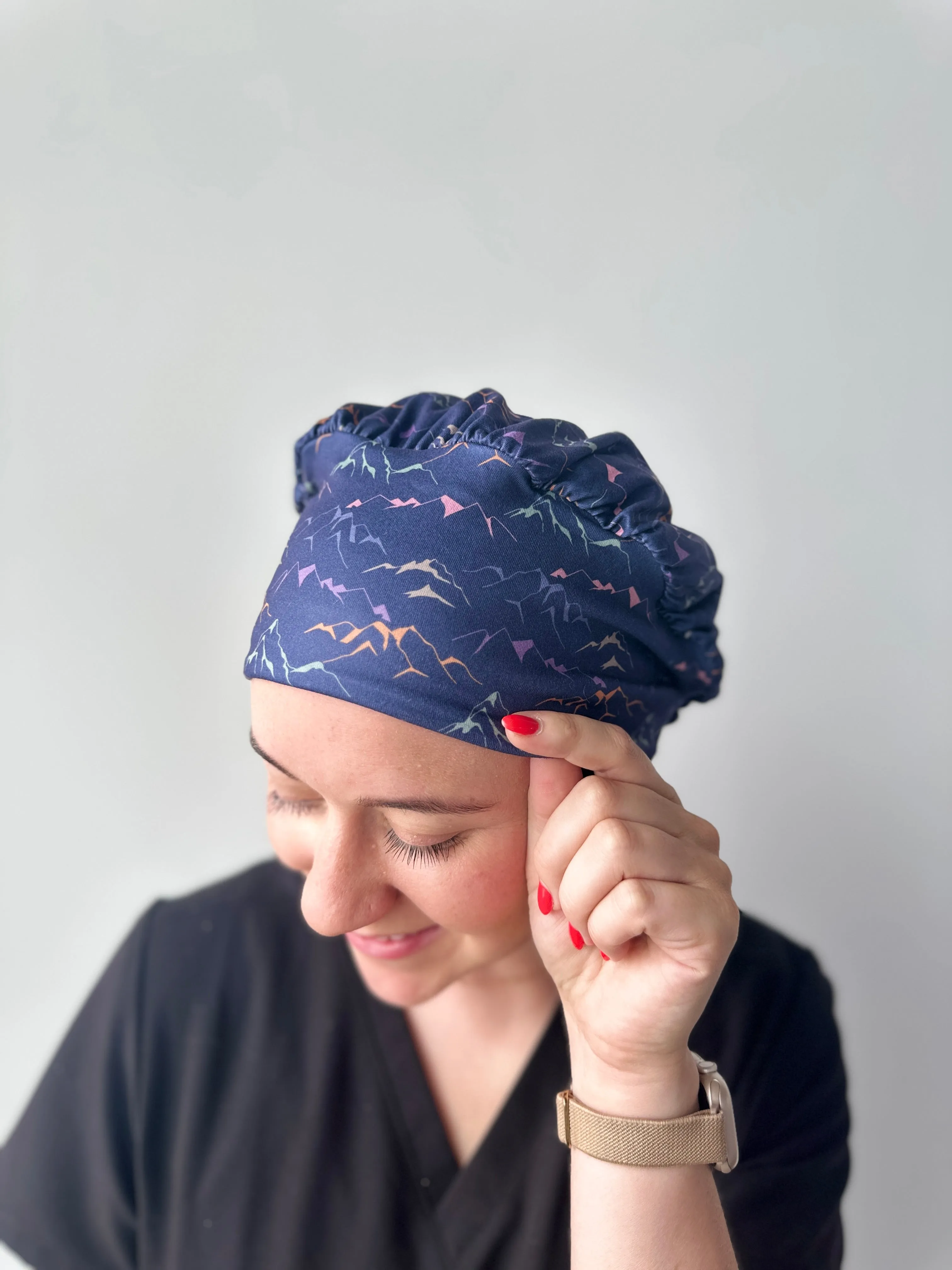 DuoStyle Scrub Hat - Mountains