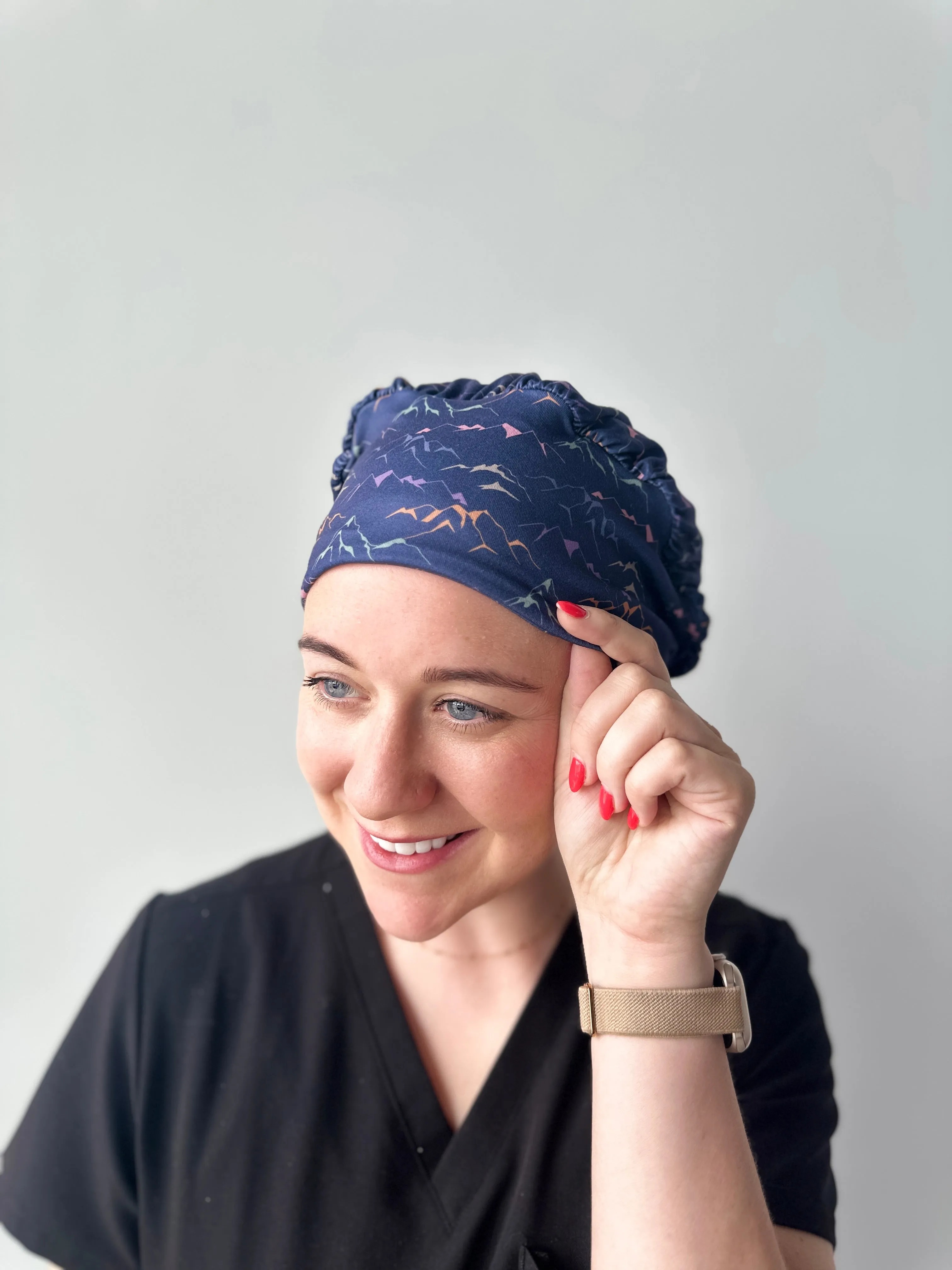 DuoStyle Scrub Hat - Mountains