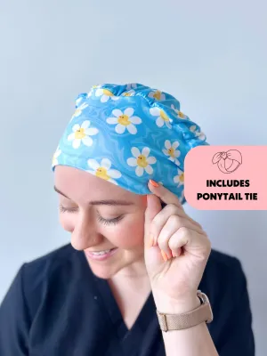 DuoStyle Scrub Hat - Rubber Duck Daisies