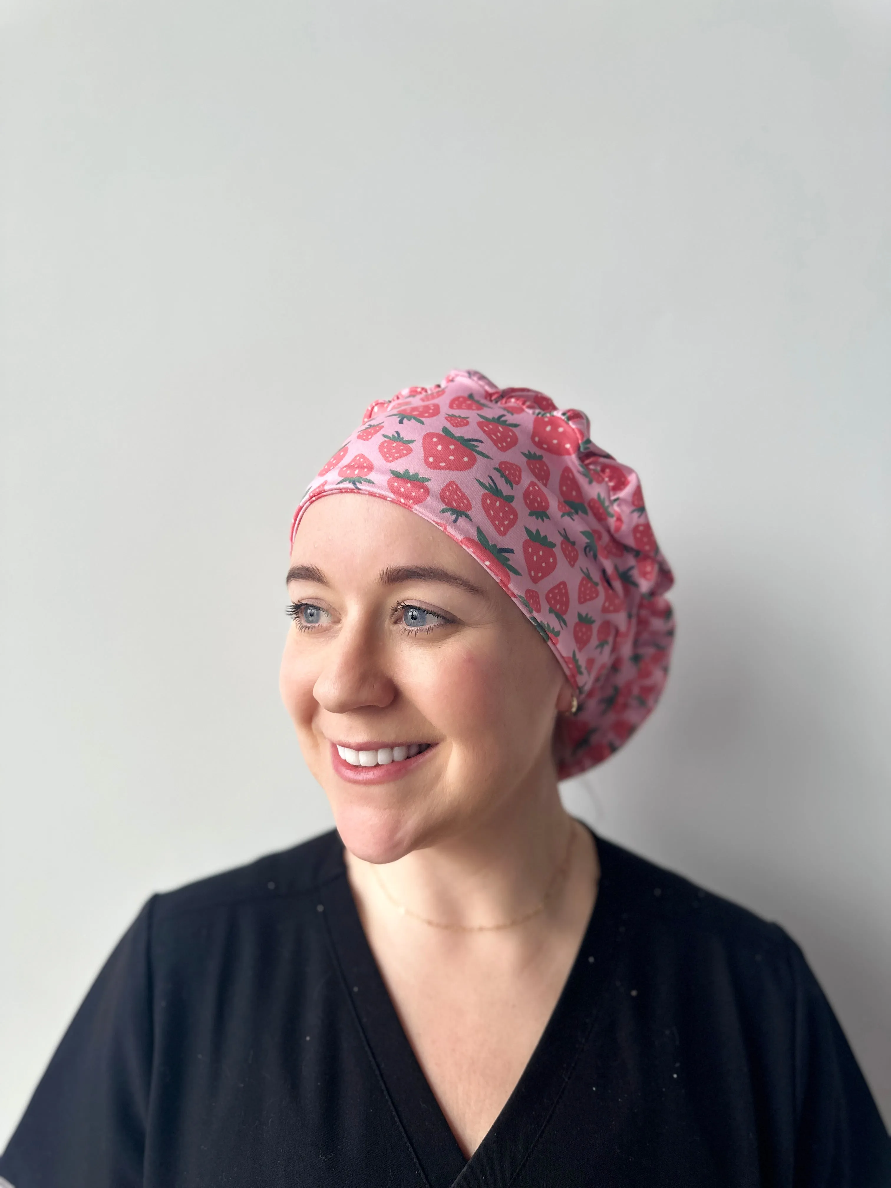 DuoStyle Scrub Hat - Strawberries