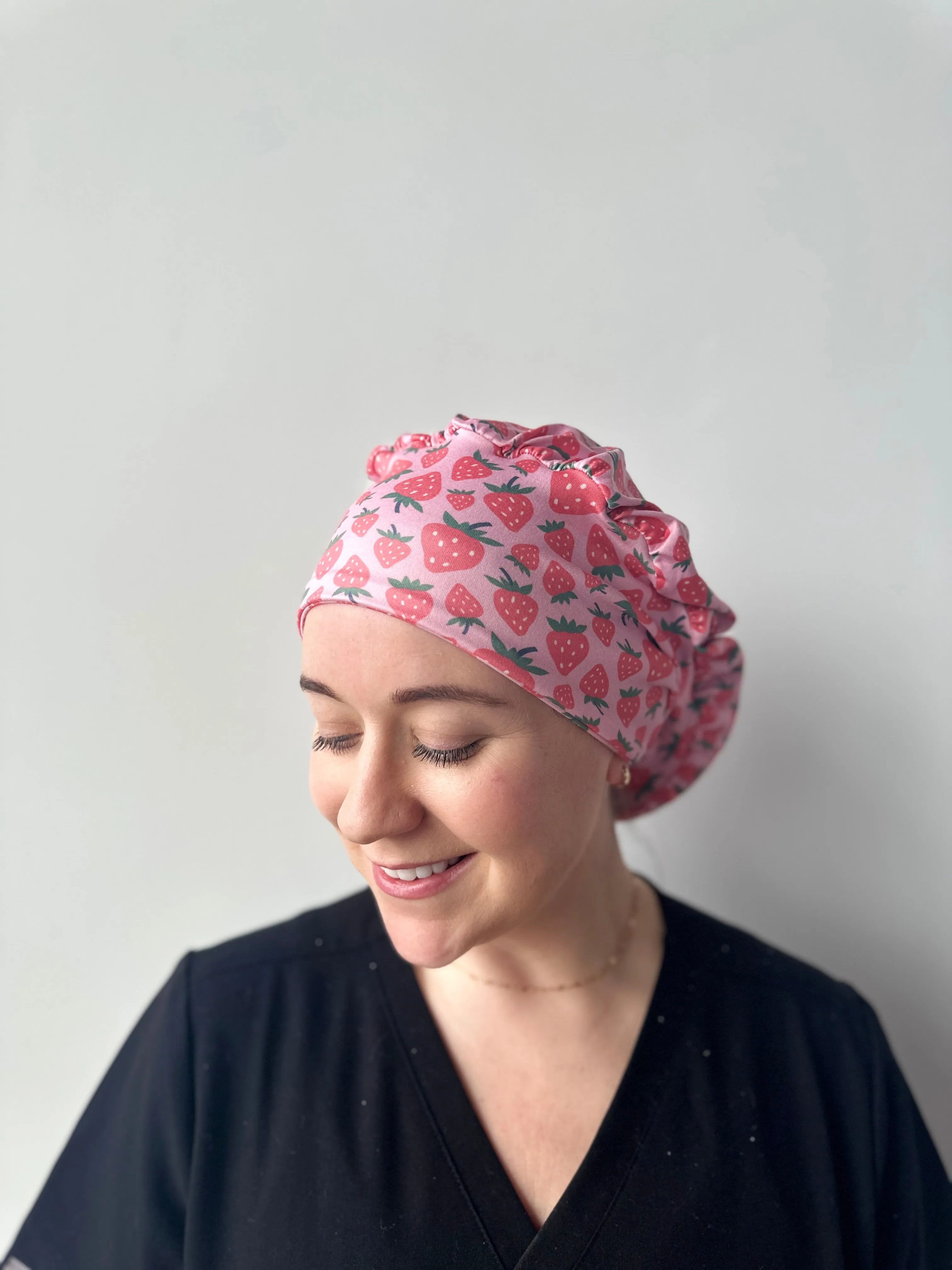 DuoStyle Scrub Hat - Strawberries