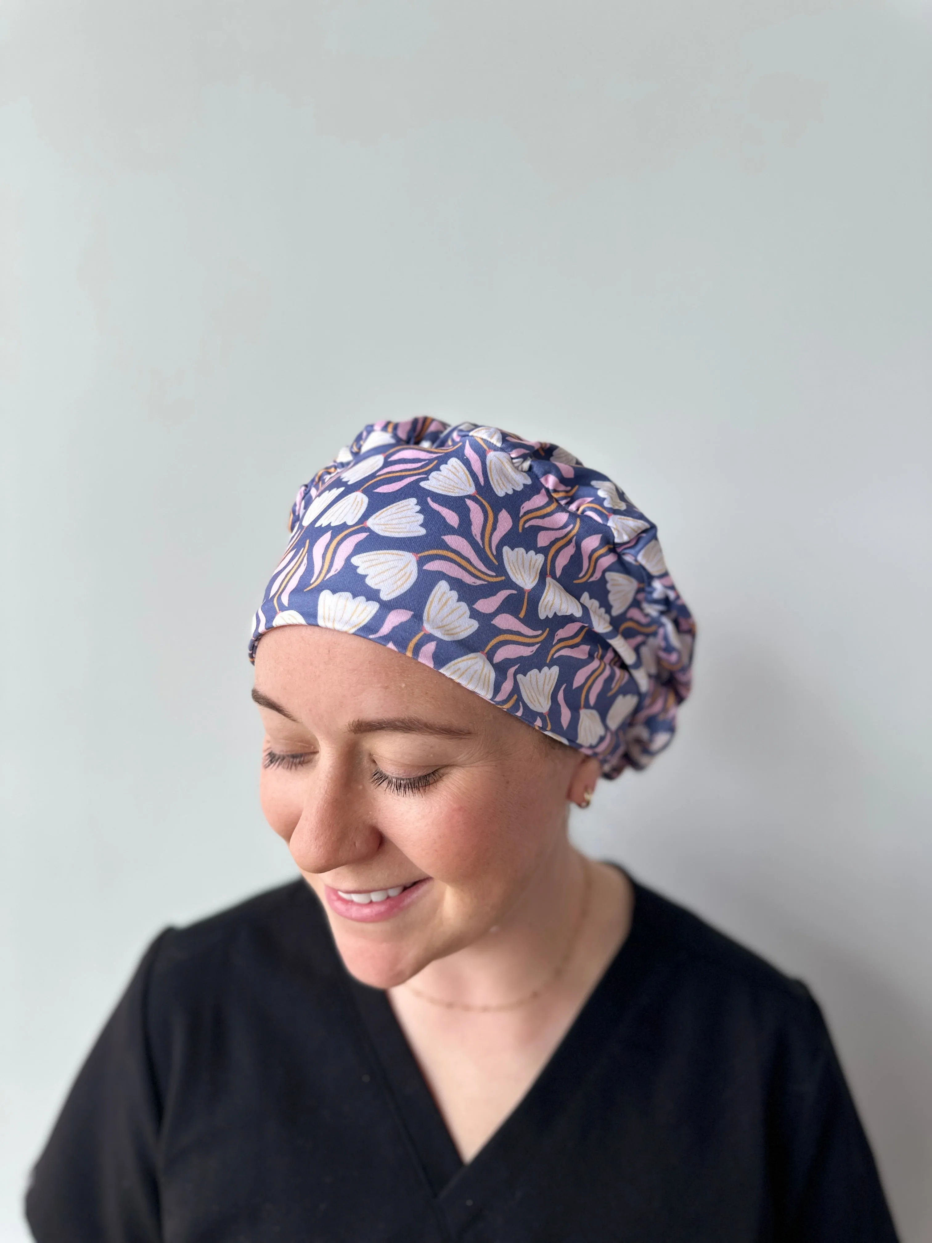 DuoStyle Scrub Hat - Tulips