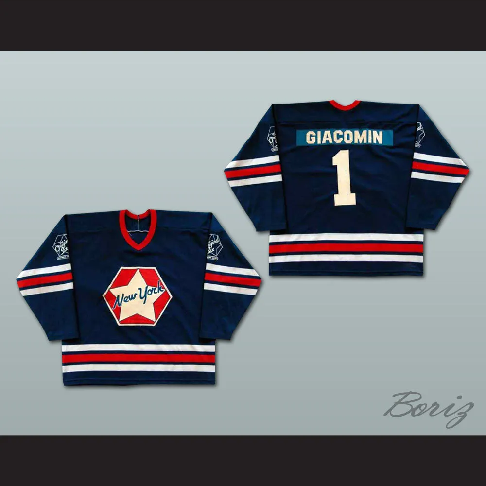 Ed Giacomin NY Original Six Oldtimers Hockey Jersey