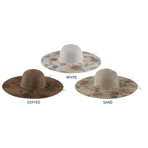 Elegant Floral Wide-Brim Hat Collection - Model FH395