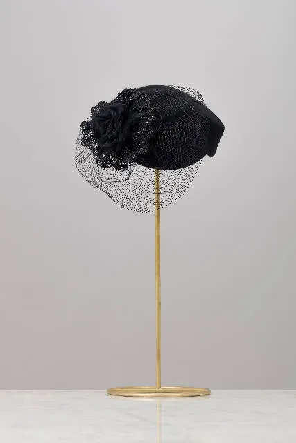 ELEGANT LAPIN FUR FELT BERET