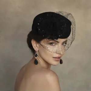 ELEGANT LAPIN FUR FELT BERET
