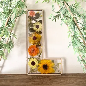 Fall Favorites Florals - Custom Pressed Flower Letters - Made to Order
