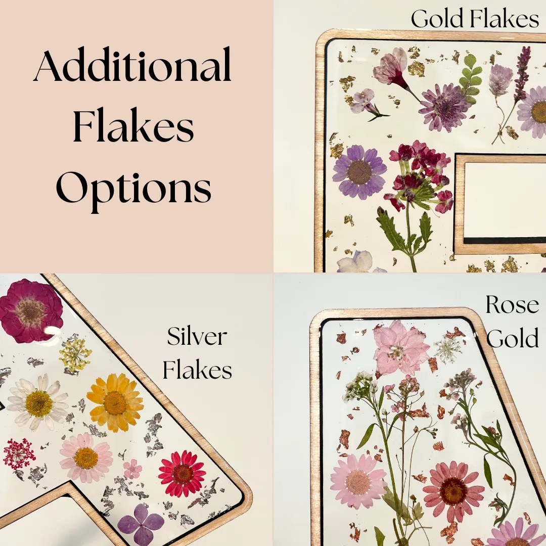 Fall Favorites Florals - Custom Pressed Flower Letters - Made to Order