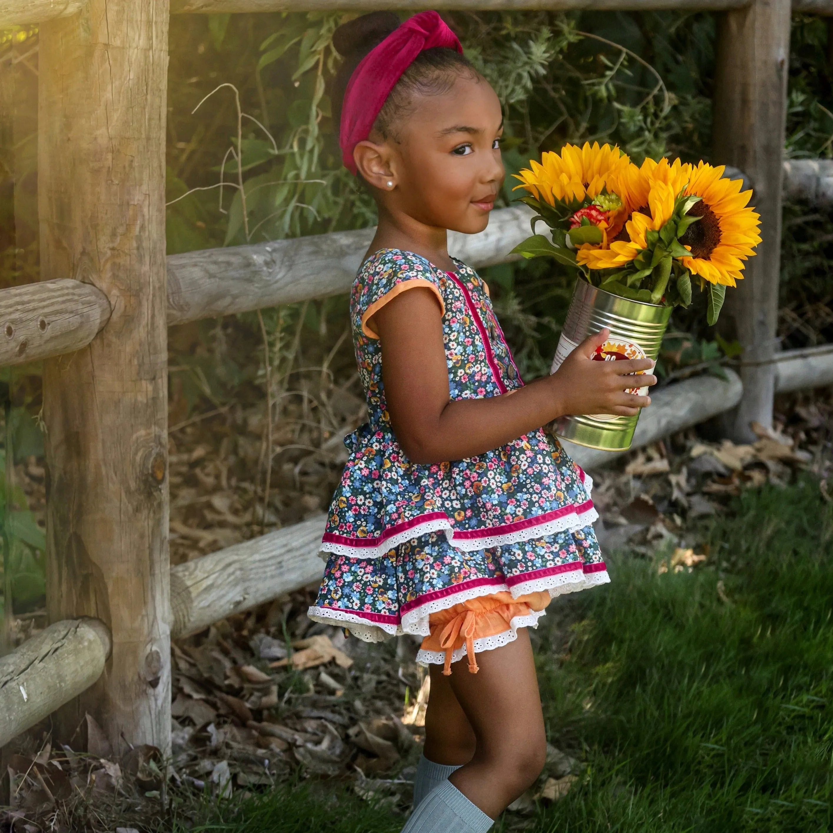 Fall Floral Sawyer Set size 8 only