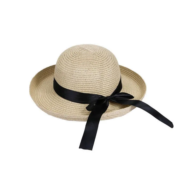 Fashion Summer Casual Women Ladies Wide Brim Beach Sun Hat Elegant Straw Floppy Bohemia Cap For Women Dating Z1
