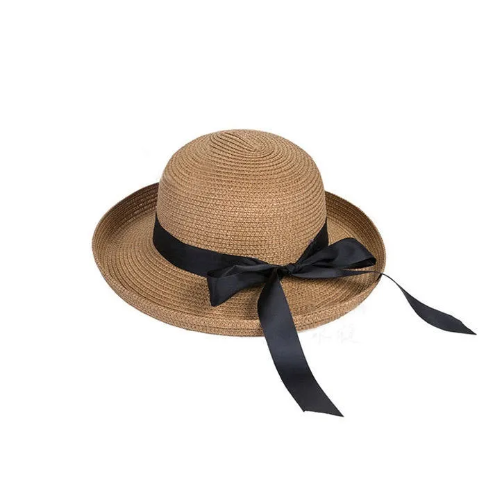 Fashion Summer Casual Women Ladies Wide Brim Beach Sun Hat Elegant Straw Floppy Bohemia Cap For Women Dating Z1